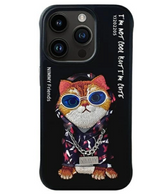 Ümbris Nimmy Glasses Cool Cat iPhone 15 Pro Max (must)